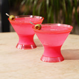 Martini FREEZE Cooling Cup in Punch Pink, Set of 2