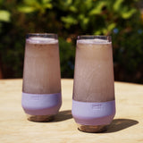 Champagne FREEZE Cooling Cup in Deep Lilac, Set of 2