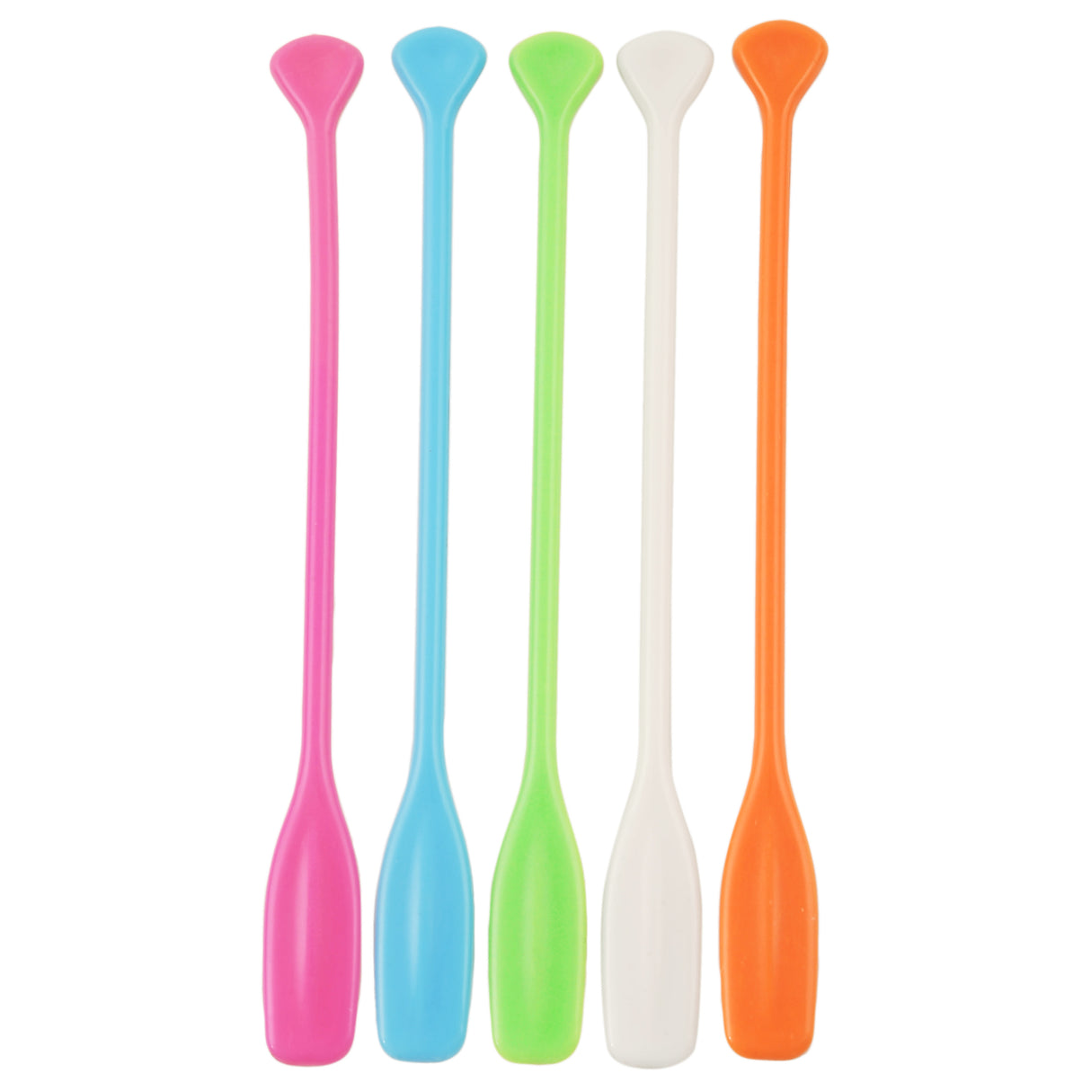 Party Paddle Stir Sticks in Assorted Colors, Set of 5