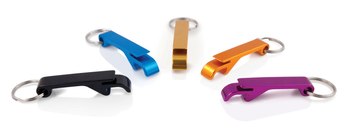 Straight Key Chain Bottle Opener in Assorted Colors