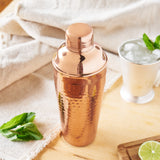 Hammered Cocktail Shaker in Copper