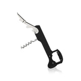 Recoil Corkscrew & Foil Cutter in Black