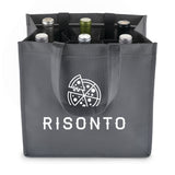 6-Bottle Non-Woven Tote in Grey