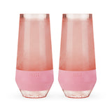 Champagne FREEZE Cooling Cup in Tinted Blush, Set of 2