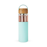 Dana Glass Travel Infuser Mug in Turquoise