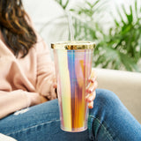 Glam Double Walled Tumbler in Iridescent