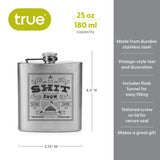 Trueflask 6 oz Stainless Steel Shit Show Flask