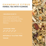 Chamomile Citrus Herbal Tea, 15 Sachets
