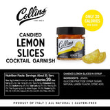 Candied Lemon Slices in Syrup, 10.6 oz