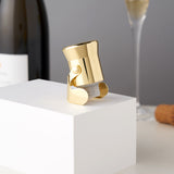 Belmont Heavyweight Champagne Stopper in Gold