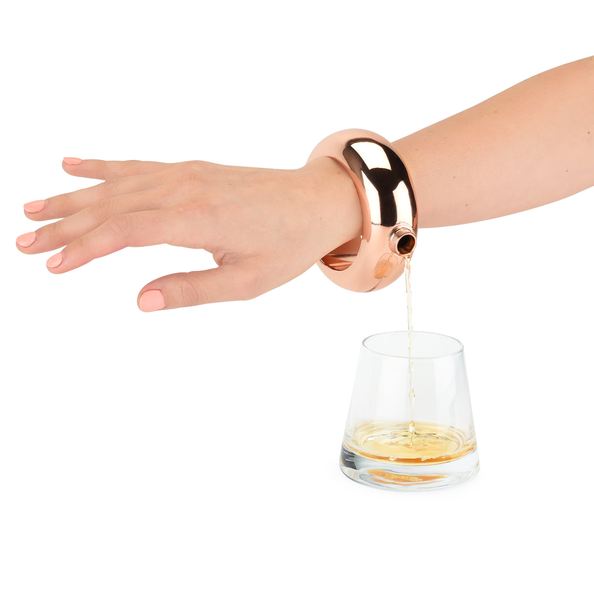 Charade Bracelet Flask in Rose Gold