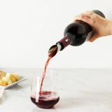 Duo Bottle Stopper and Pourer in Black