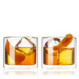 Double Walled 7 oz Old Fashioned Glasses, Set of 2