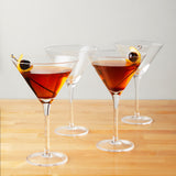 Manhattan Martini Glasses, Set of 4