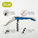 Truetap Waiter's Corkscrew in Metallic Blue