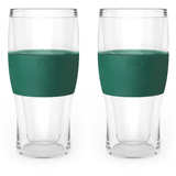 Beer FREEZE Cooling Cup in Green, Set of 2