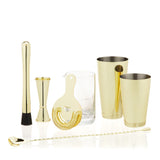 Belmont 7-Piece Barware Set in Gold