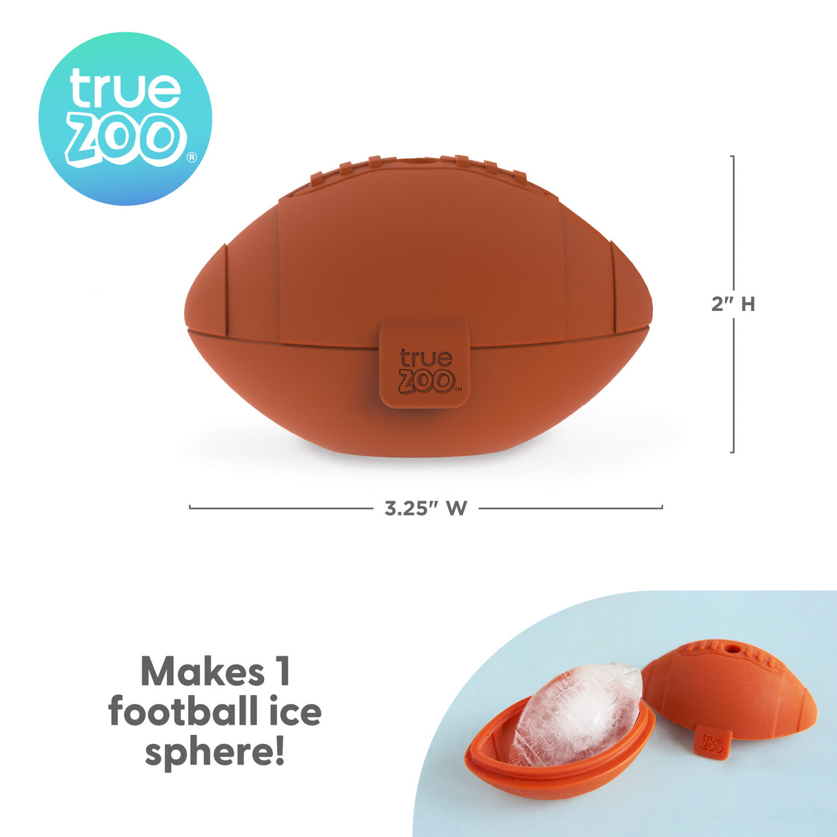 TrueZoo Football Silicone Ice Mold