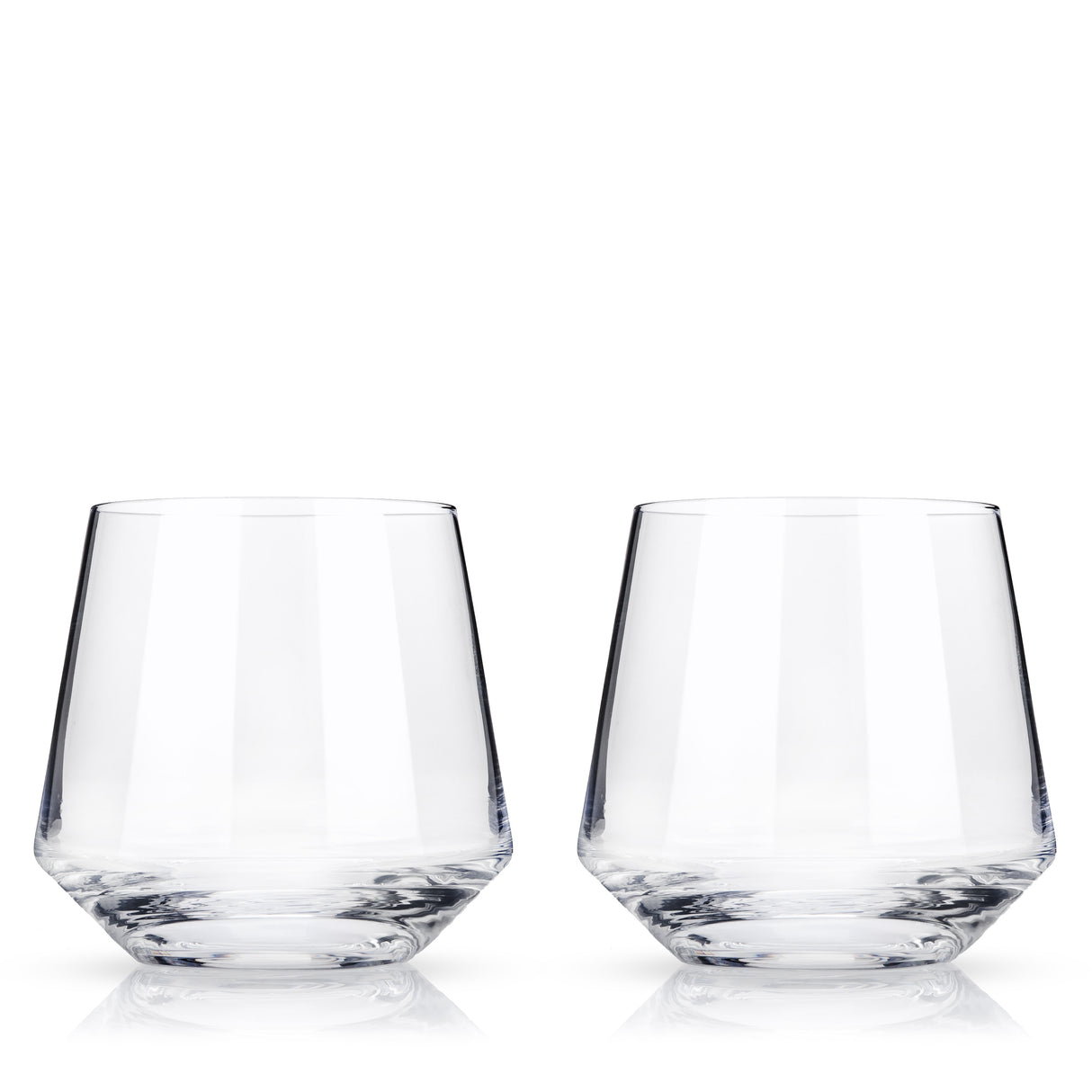 Raye Crystal Angled Cocktail Tumblers, Set of 2