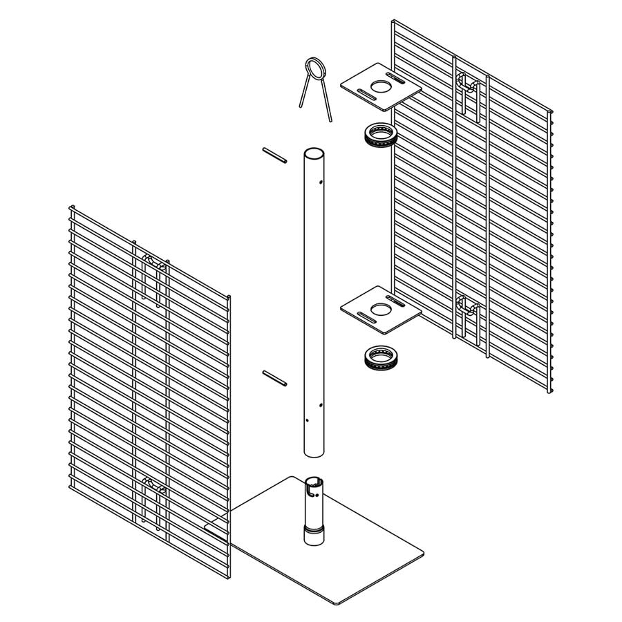 Countertop Spinner Rack with Hooks