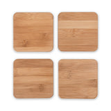 Stack Natural Bamboo Coasters, Set of 4