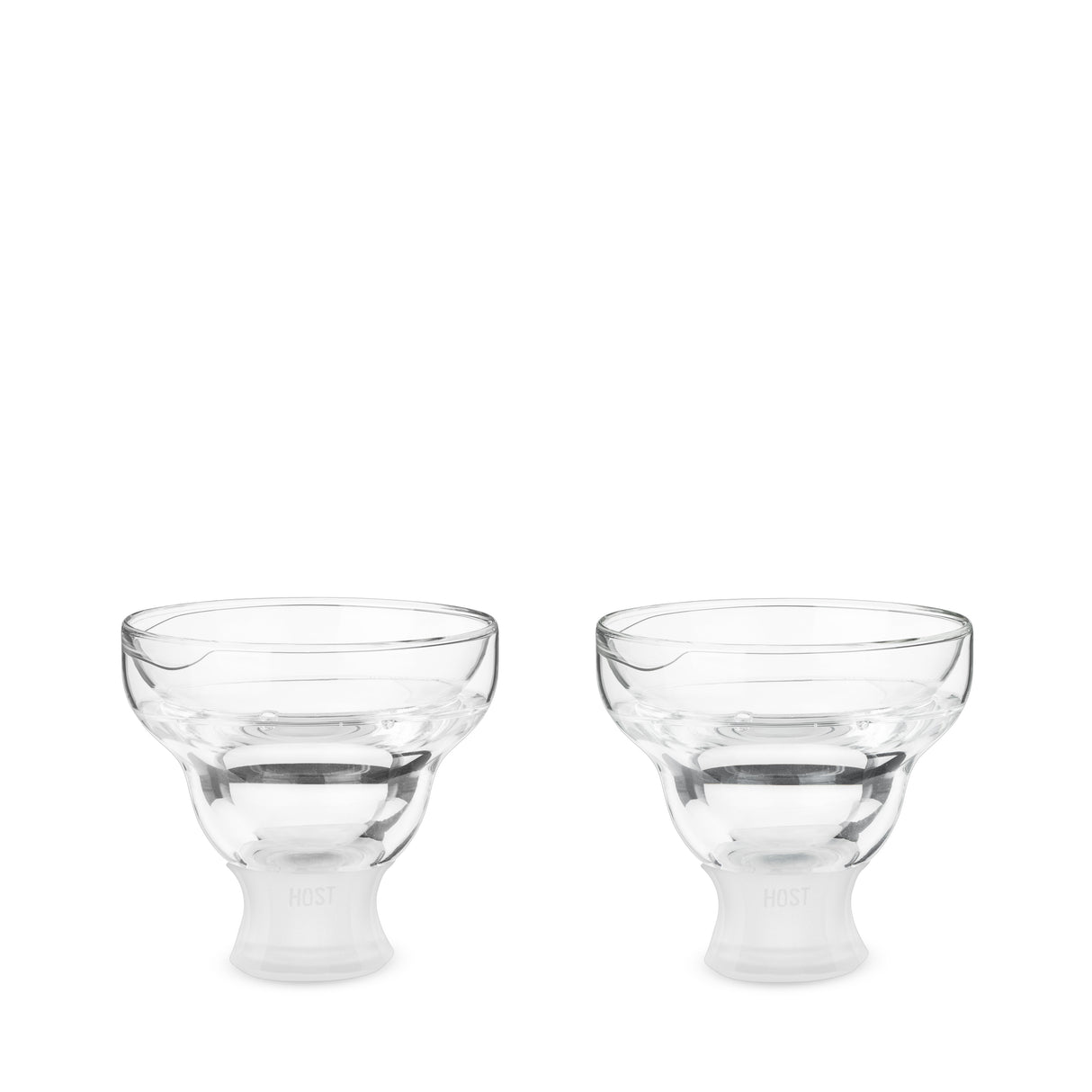 Glass FREEZE Margarita Cooling Cup, Set of 2