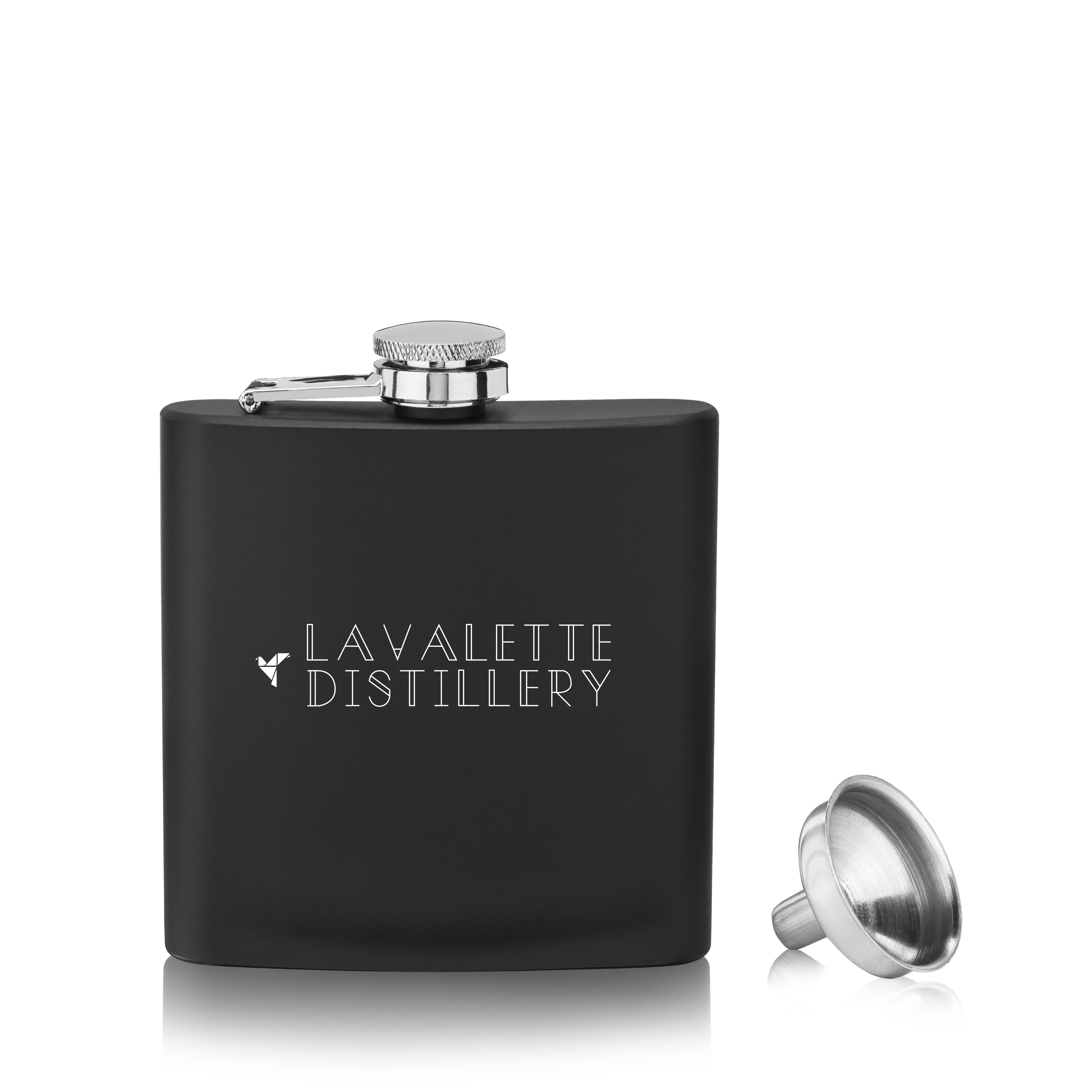 Trueflask 6 oz Stainless Steel Flask in Matte Black - Thumbnail 5