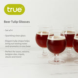 Tulip Beer Glasses, Set of 4