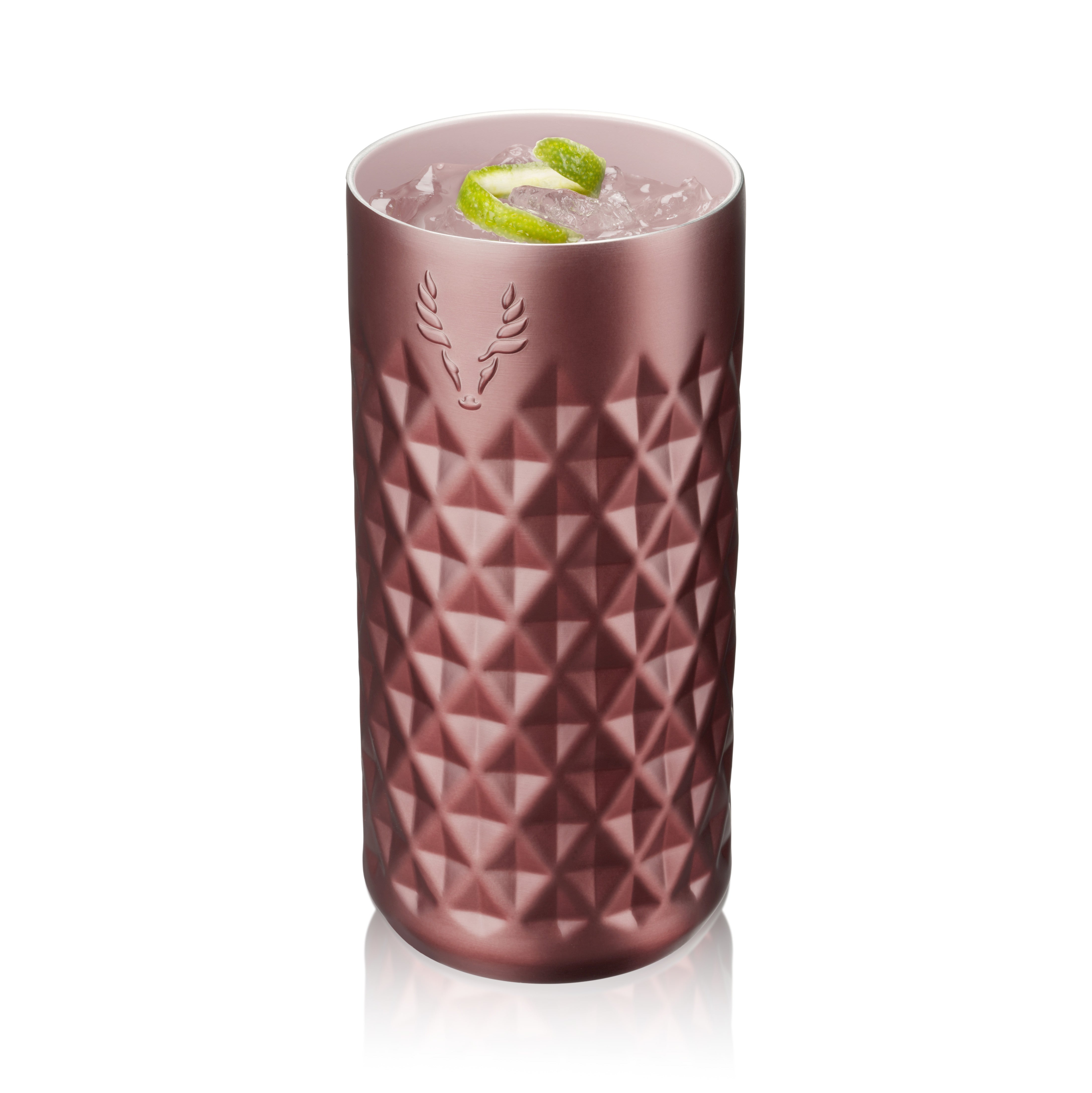 Paragon Stainless Steel Highball Tumbler in Vintage Rose - Thumbnail 2