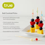 Ball Cocktail Picks, Set of 20