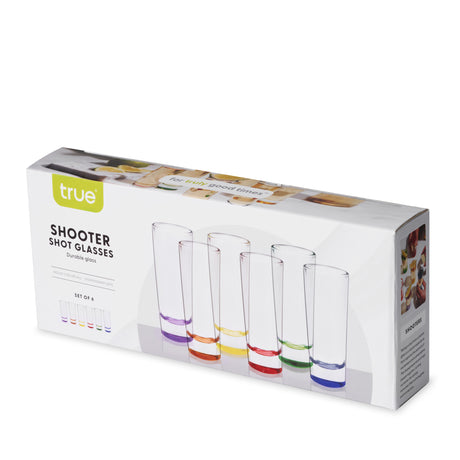 Shooter 2 oz Shot Glasses in Assorted Colors, Set of 6