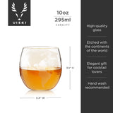 Globe Whiskey Tumblers, Set of 2