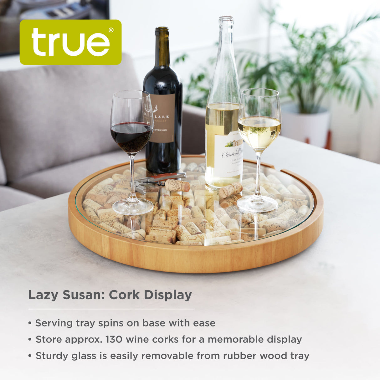 Lazy Suzan Cork Display