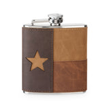 Texas 6 oz Faux Leather Flask