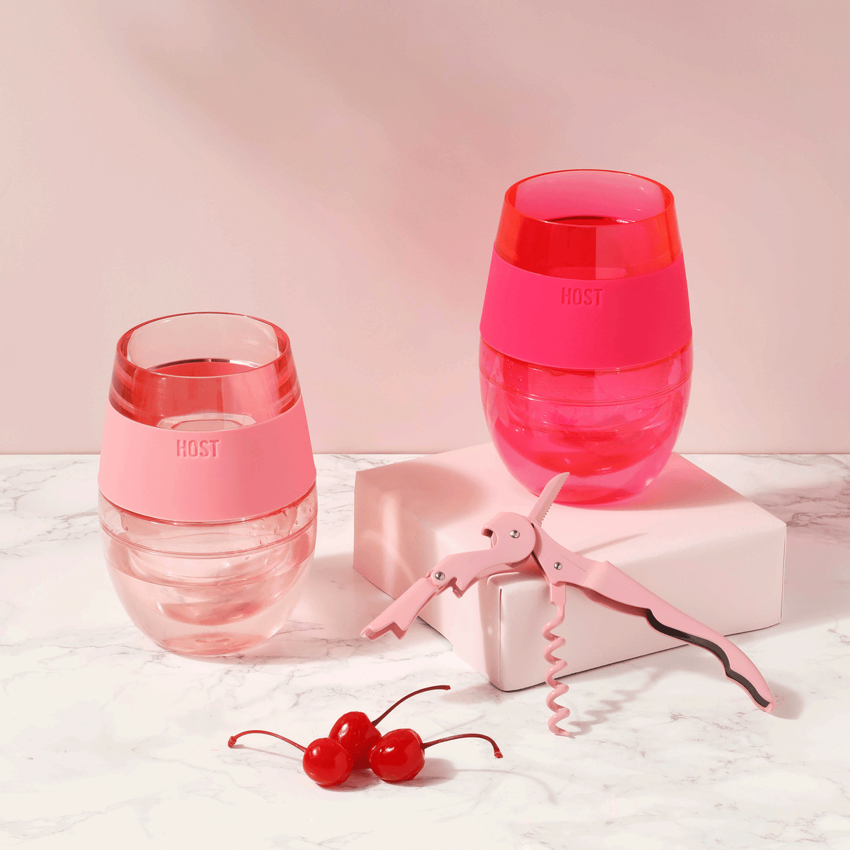 Wine FREEZE Cooling Cup in Tinted Magenta