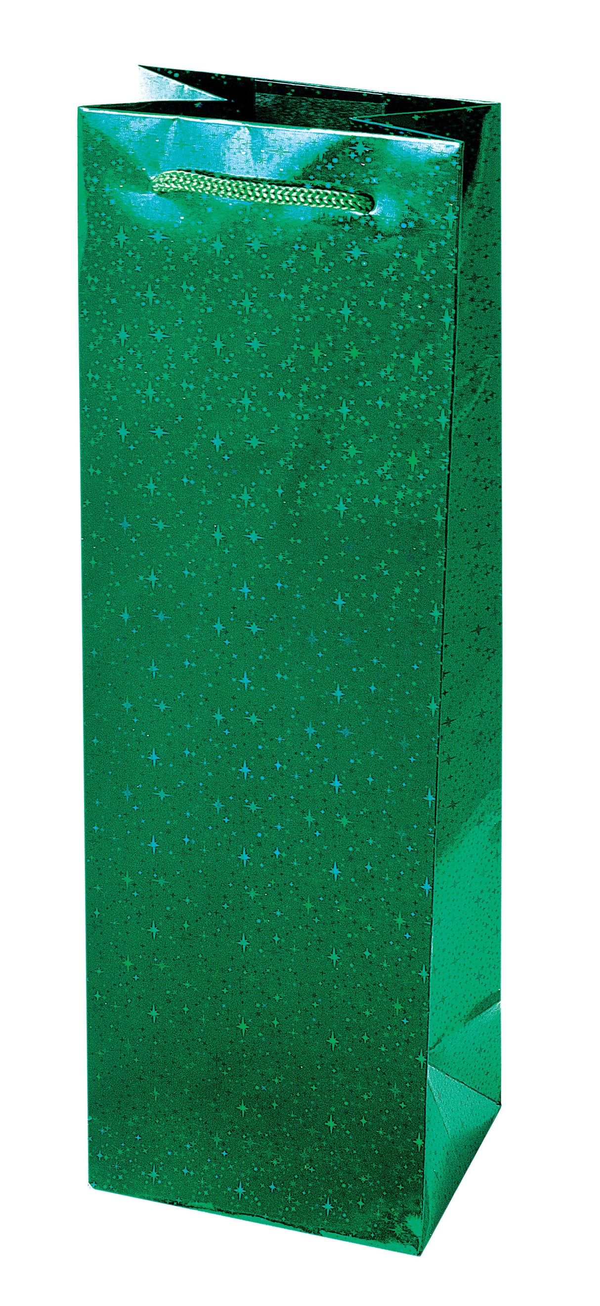 Sparkle Green Single Bottle Wine Bag