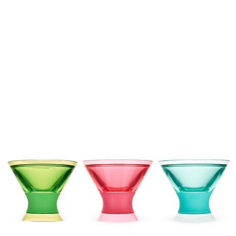 Martini FREEZE Cooling Cup in Assorted Vivid Colors, CDU 6ct