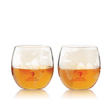 Globe Whiskey Tumblers, Set of 2