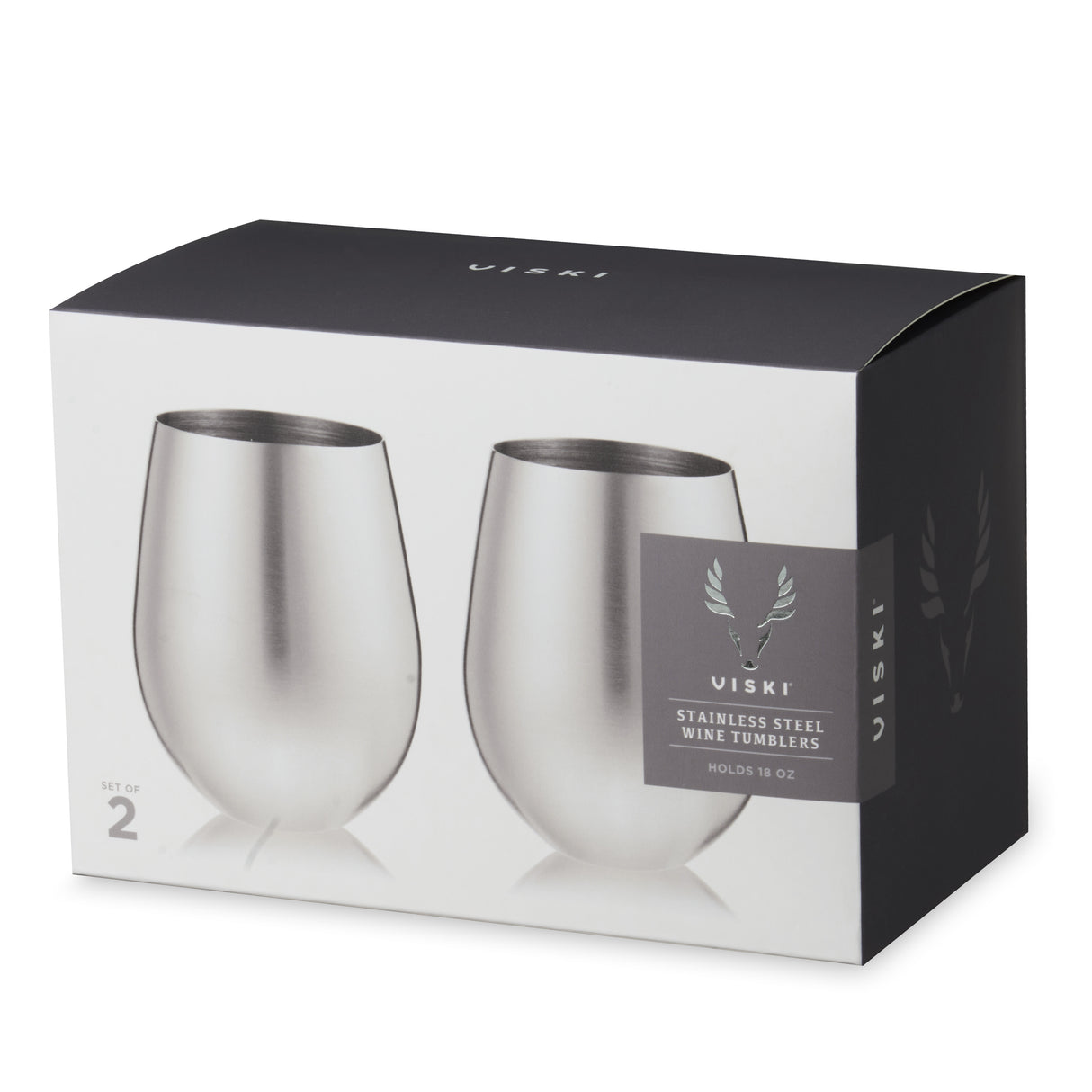 Harrison Wine Tumblers in Stainless Steel