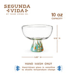 Segunda Vida Viajar Margarita Glasses, Set of 2