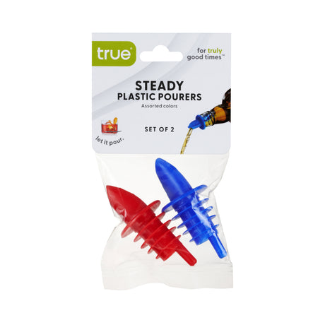 Steady Pour Spout in Blue & Red, Set of 2