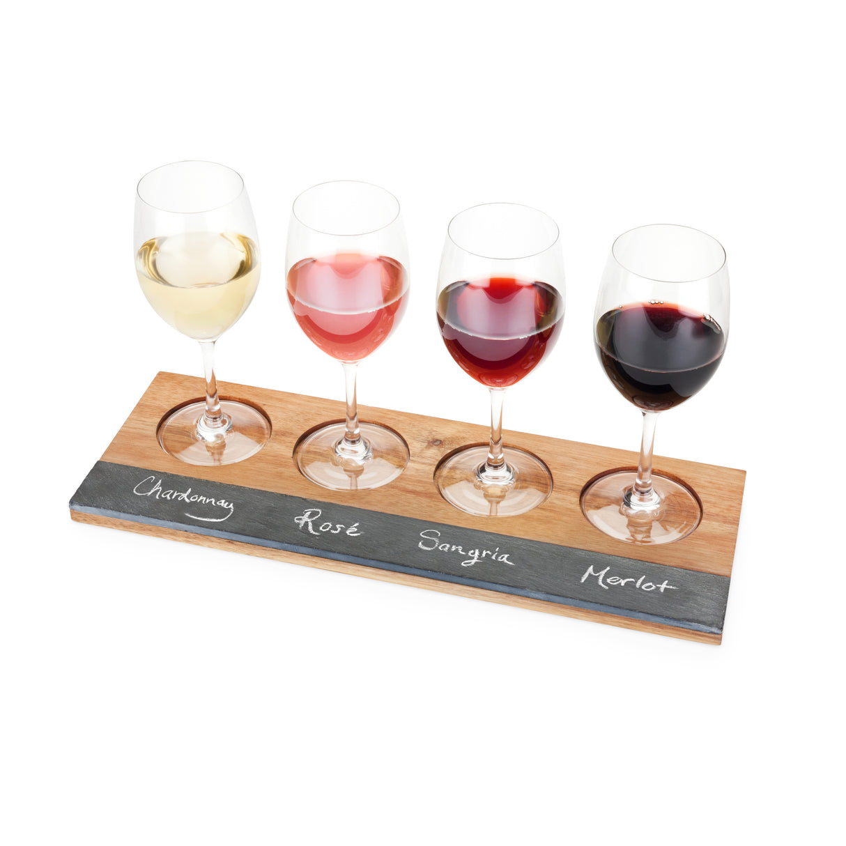 Acacia Wood Wine Flight Board