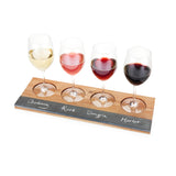 Acacia Wood Wine Flight Board