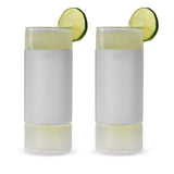 Glass FREEZE Highball Cooling Cups in Gray, Set of 2