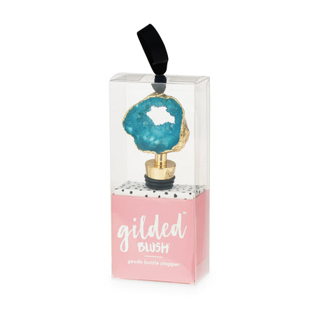 Gilded Geode Bottle Stopper in Assorted Colors, CDU 12ct