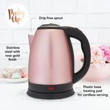 Parker Electric Tea Kettle in Rose Gold