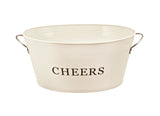 Cheers Galvanized Metal Beverage Tub