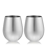 Harrison Wine Tumblers in Stainless Steel