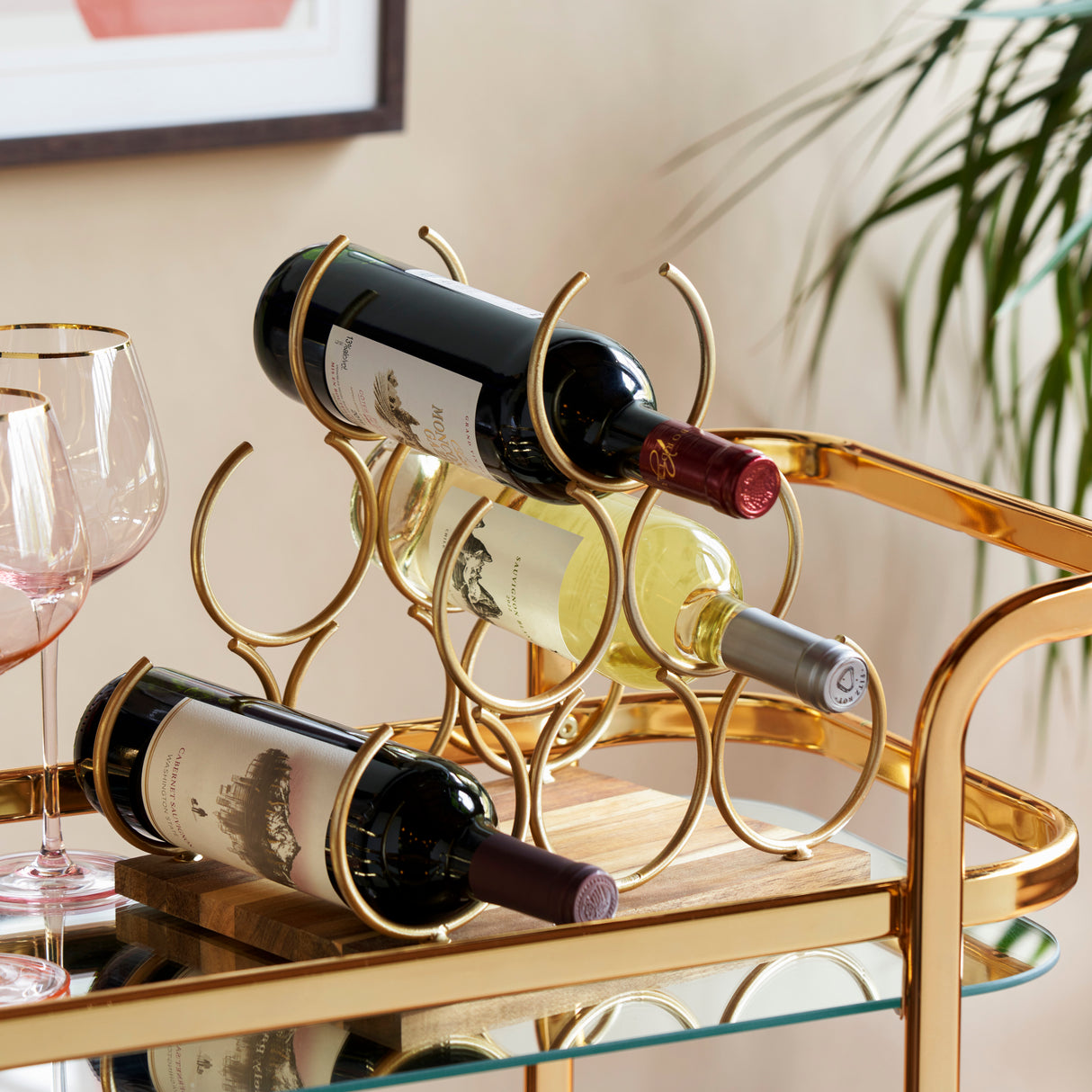 Pyramid 6-Bottle Wine Rack