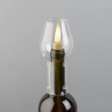 Glass Hurricane Bottle Lamp